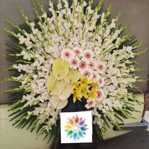تاج گل یک طبقه ترحیم لوکس