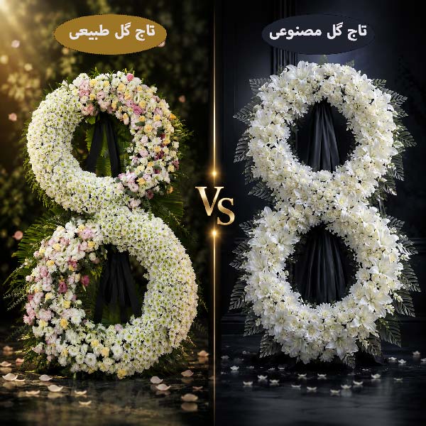 تاج-گل-ترحیم-طبیعی-یا-مصنوعی