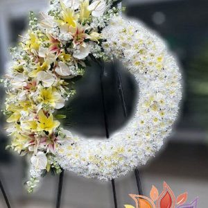 تاج گل ترحیم درباری اروپایی