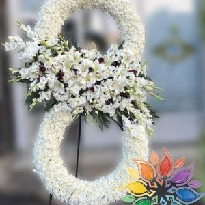 تاج گل ترحیم درباری دو طبقه
