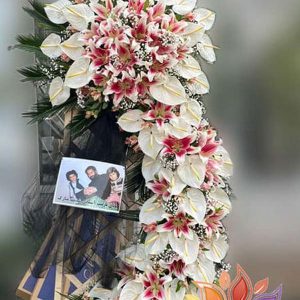 تاج گل ترحیم درباری ژیپسوفیلا