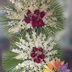 تاج گل دو طبقه تسلیت