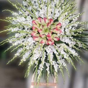 تاج گل ترحیم یک طبقه