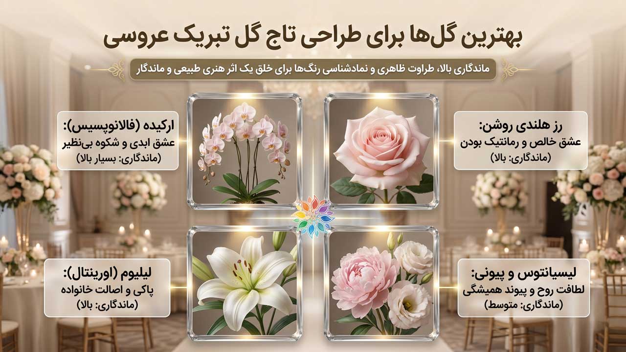 تاج-گل-مراسم-عروسی تاج-گل-مراسم-عروسی