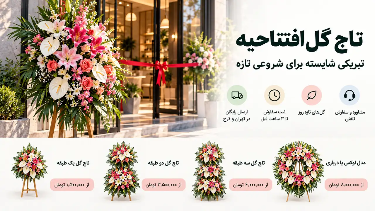 تاج گل افتتاحیه تاج گل افتتاحیه